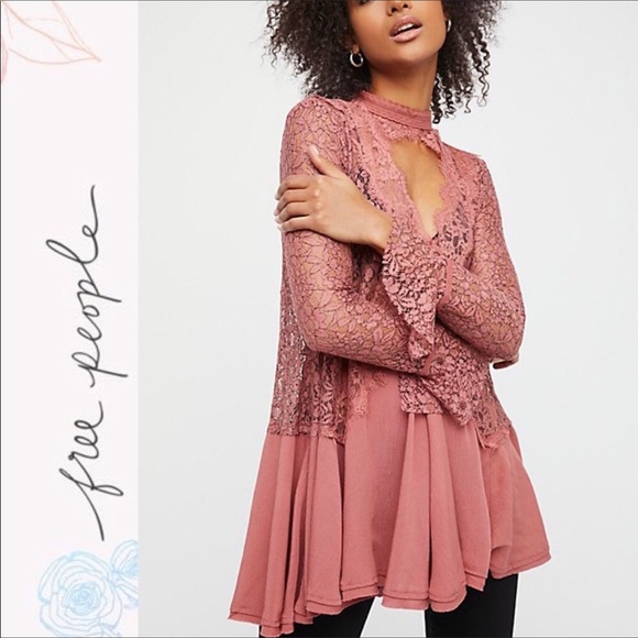 Free People Dresses & Skirts - NWT Free People lace long sleeve dress